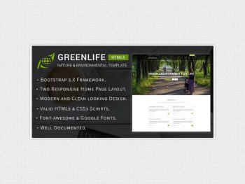 Greenlife - Nature & Environmental Template Yazı Tipi