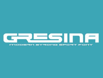 Gresina - Sport Modern Font Yazı Tipi
