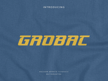 Grobac - Sport Font Yazı Tipi