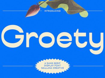 Groety Sans Display Font Yazı Tipi