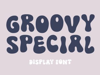 Groovy Special - Display Font Yazı Tipi