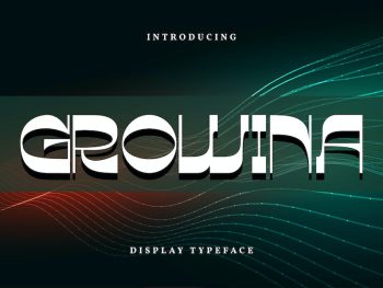 Growina | Display Typeface Font Yazı Tipi