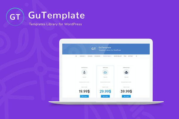 GuTemplate - Pro Templates Library for WordPress WordPress Eklentisi