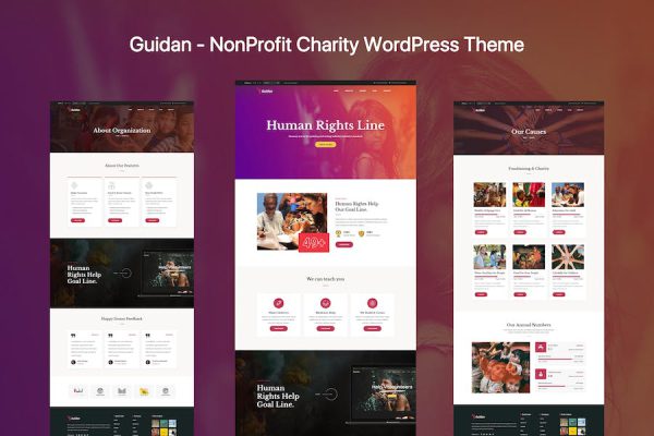 Guidan - NonProfit Charity WordPress Teması