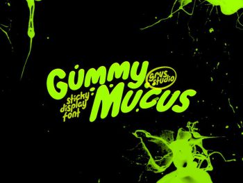 Gummy Mucus Funny Display Font Yazı Tipi
