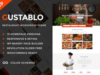 Gustablo - Restaurant & Cafe WordPress Teması