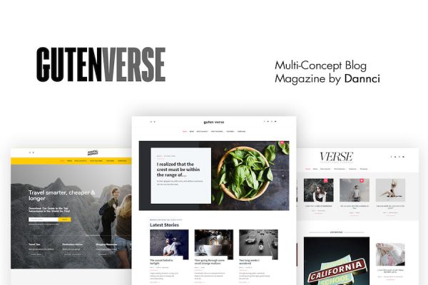 GutenVerse - Magazine and Blog Theme WordPress Teması