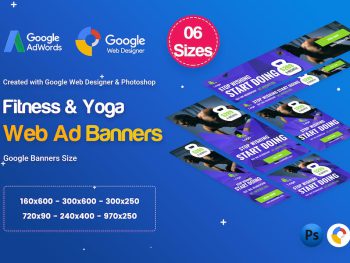 Gym & Fitness Banners Ad D34 - Google Web Design Yazı Tipi