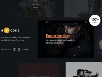 H-Code Multipurpose OnePage & Multi Page Template Yazı Tipi