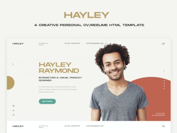 HAILEY - Creative Personal CV/Resume HTML Template Yazı Tipi