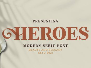 HEROES Font Yazı Tipi