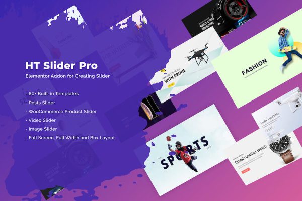 HT Slider Pro For Elementor WordPress Eklentisi