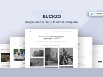 HTML Porfolio Tailwind CSS 3Template - Buckzo Yazı Tipi