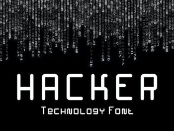 Hacker - Technology Font Yazı Tipi