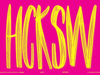 Hacksaw | Condensed Dry Brush Font Yazı Tipi