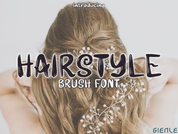 Hairstyle - Brush Font Yazı Tipi