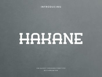 Hakane - Vintage Font Yazı Tipi