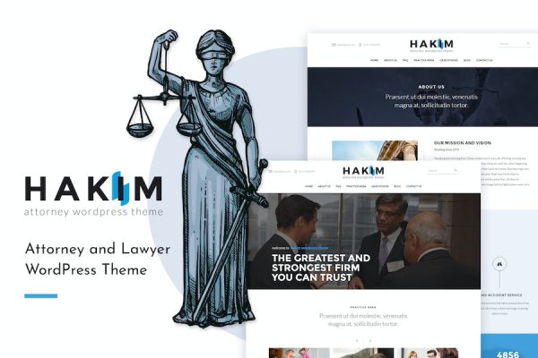 Hakim - Attorney and Lawyer WordPress Teması