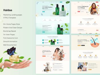 Haldaa- Marketing Landing pages HTML5 Template Yazı Tipi