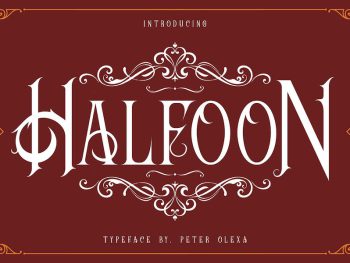 Halfmoon - Vintage Serif Font Yazı Tipi