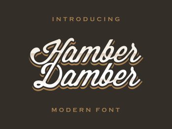 Hamber Damber Font Yazı Tipi