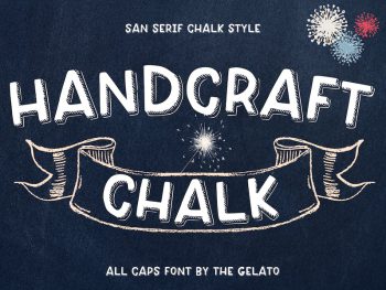 Handcraft Chalk Font Yazı Tipi