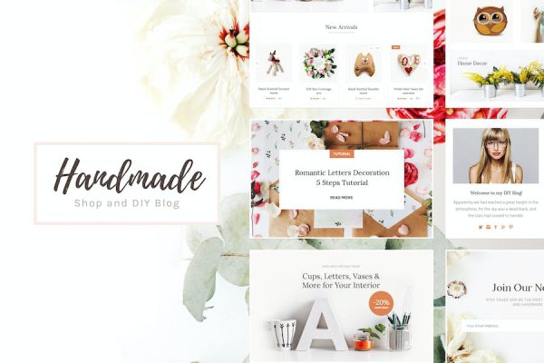 Handmade Shop - Handicraft Blog & Store WordPress Teması