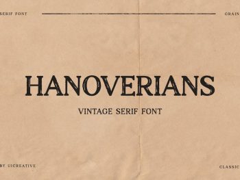Hanoverians Vintage Font Yazı Tipi
