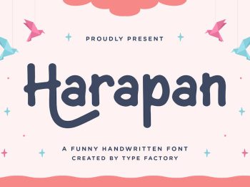 Harapan - A Funny Handwritten Font Yazı Tipi