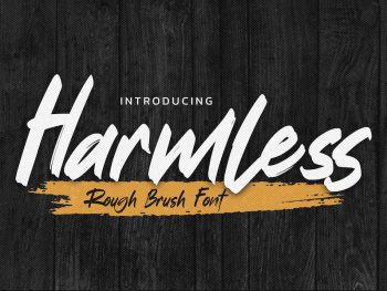 Harmless - Rough Brush Font Yazı Tipi