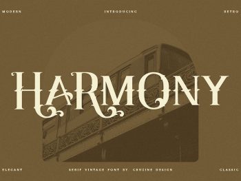 Harmony - Ornament Font Yazı Tipi