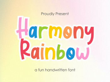 Harmony Rainbow Yazı Tipi