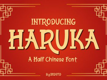 Haruka Half Chinese Font Yazı Tipi