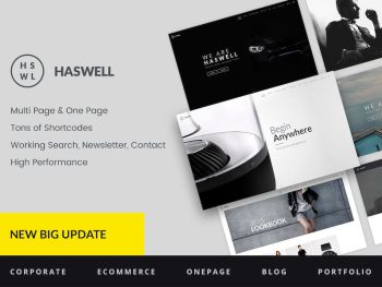 Haswell - Multipurpose One & Multi Page Template Yazı Tipi