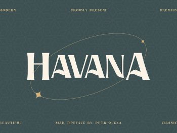 Havana Bold Serif Yazı Tipi