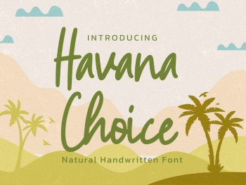 Havana Choice - Natural Handwritten Font Yazı Tipi