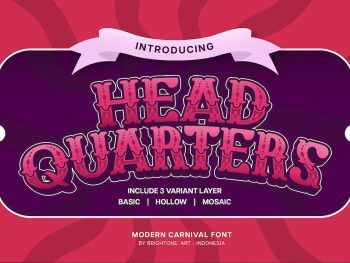 Headquarters -Classic Carnaval Font Yazı Tipi