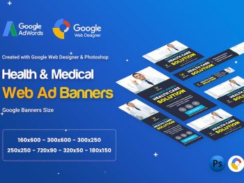 Health & Medical Banners Ad - GWD & PSD Yazı Tipi