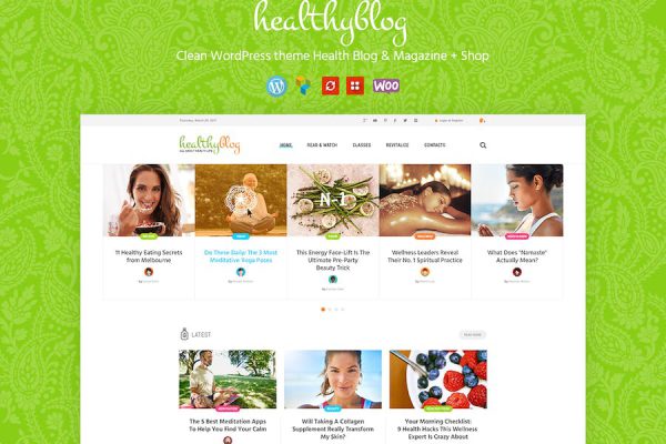 Healthy Living WordPress Teması