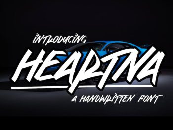 Heartna - Handwritten Font Yazı Tipi