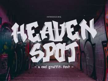Heaven Spot - Rad Graffiti Display Yazı Tipi