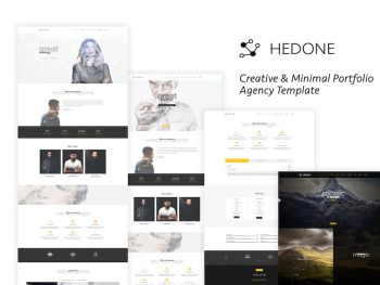 Hedone - Creative & Clean Portfolio / Agency Templ Yazı Tipi