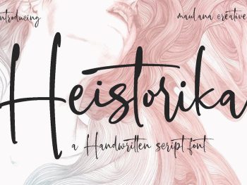 Heistorika Signature Script Font Yazı Tipi