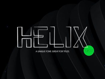 Helix - Single Line Display Yazı Tipi