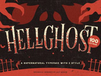 Hellghost Typeface Yazı Tipi