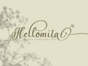 Hellomita - A Modern Calligraphy Font Yazı Tipi
