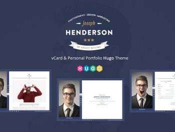 Henderson - vCard & Personal Portfolio Hugo Theme Yazı Tipi