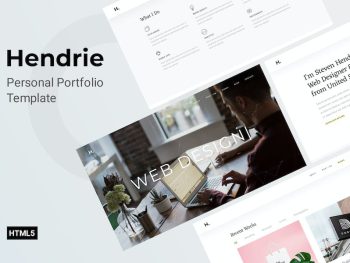 Hendrie - Personal Portfolio Template Yazı Tipi