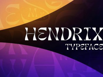 Hendrix Display Typeface Yazı Tipi