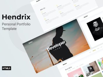 Hendrix - Personal Portfolio Template Yazı Tipi